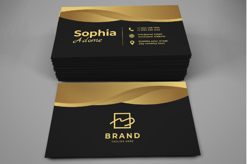 creative-golden-black-business-card