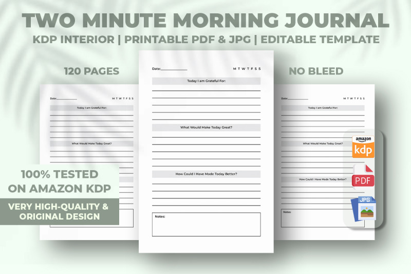 two-minute-morning-journal-kdp-interior