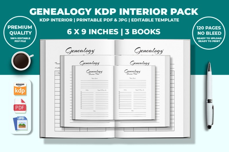 genealogy-kdp-interior-pack