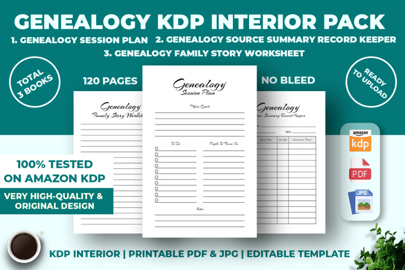 genealogy-kdp-interior-pack