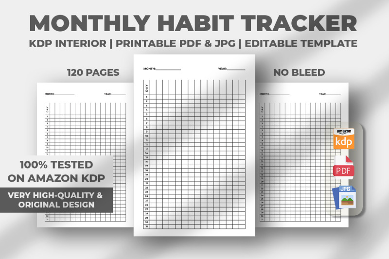 monthly-habit-tracker-kdp-interior