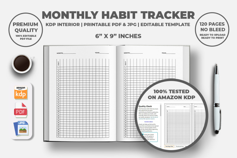 monthly-habit-tracker-kdp-interior