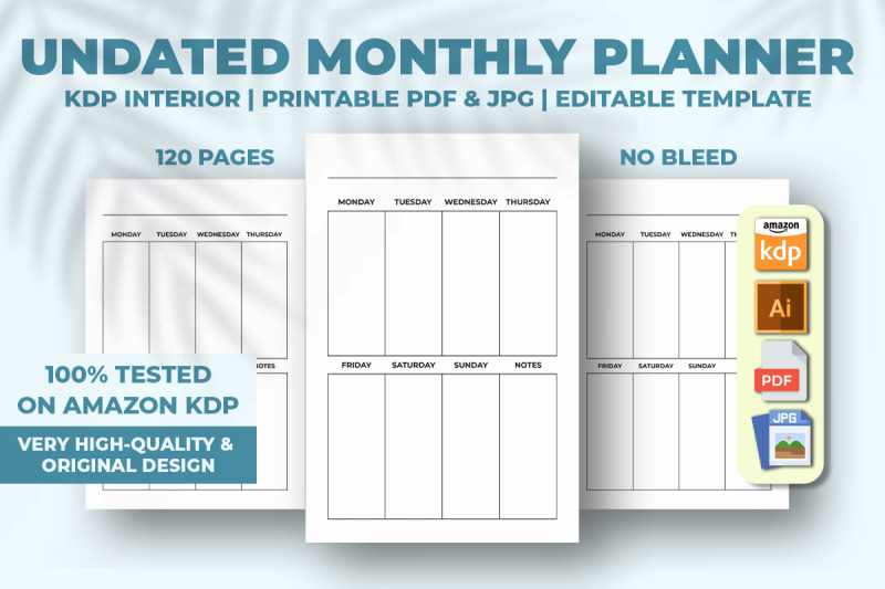 undated-monthly-planner-kdp-interior