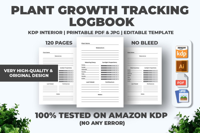 plant-growth-tracking-logbook-kdp-interior