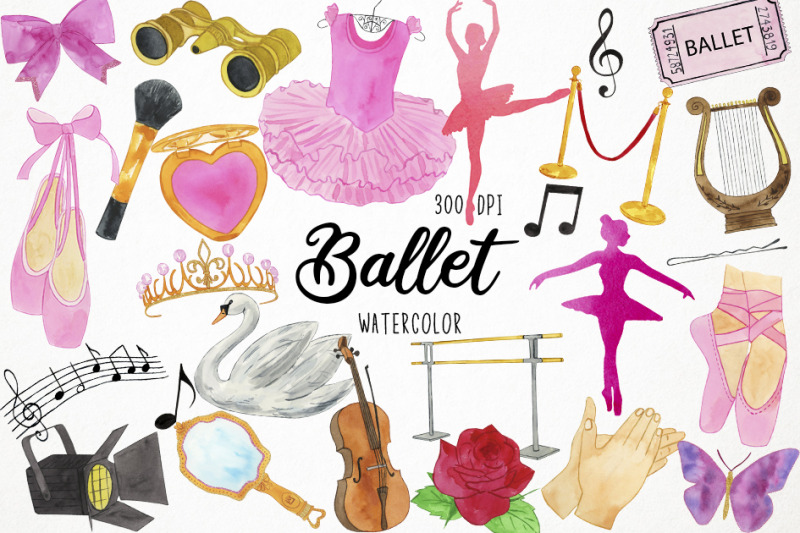 watercolor-ballet-clipart-ballerina-clipart-ballet-shoes-tutu