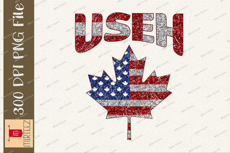 useh-leaf-canadian-american-flag-png