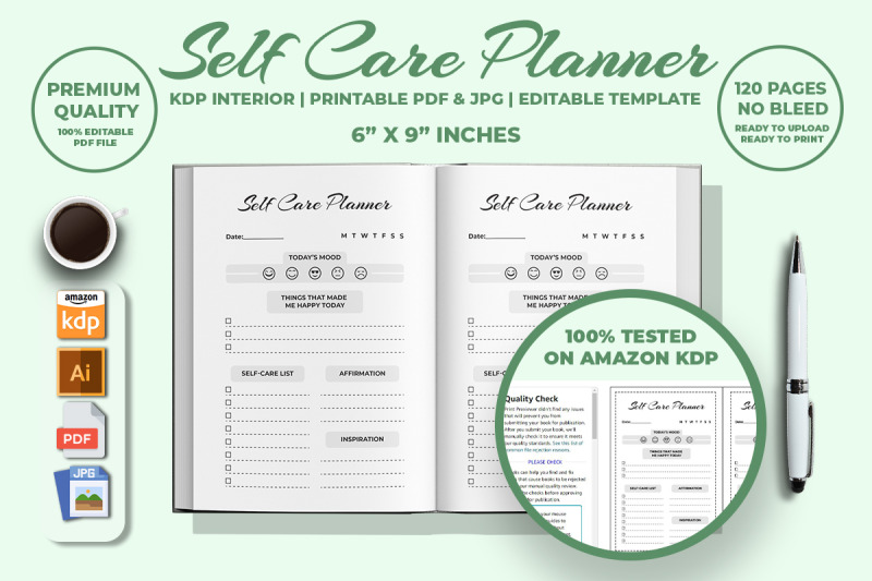 self-care-planner-kdp-interior