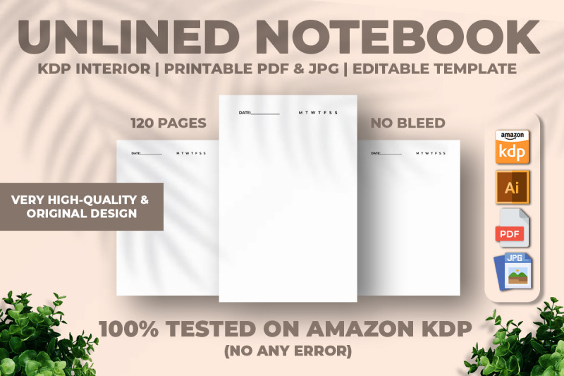 unlined-notebook-kdp-interior