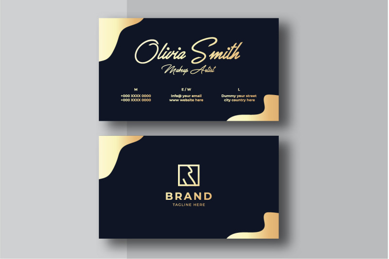 creative-feminine-golden-blue-business-card