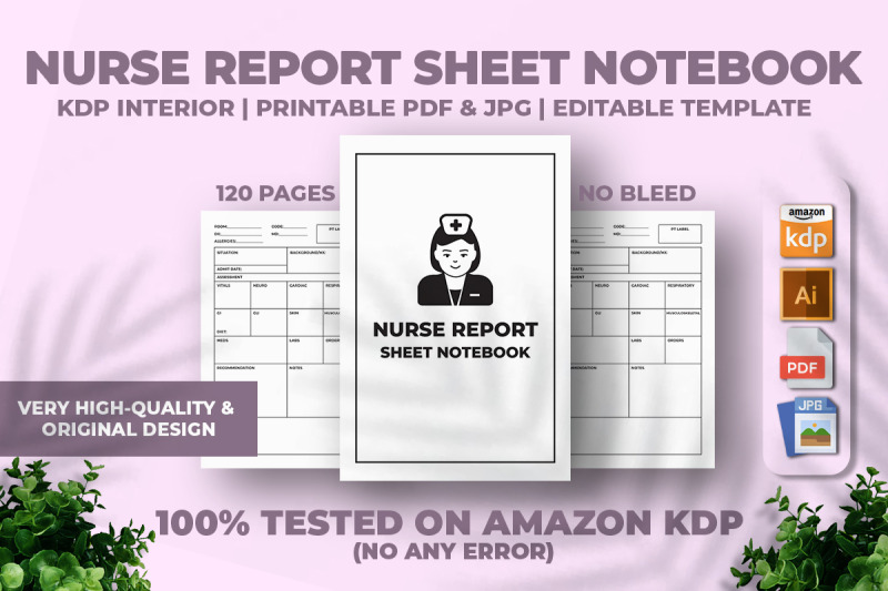 nurse-report-sheet-notebook-kdp-interior