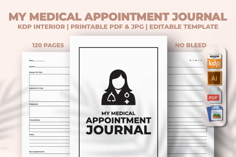 my-medical-appointment-journal-kdp-interior