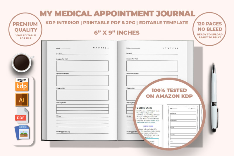 my-medical-appointment-journal-kdp-interior