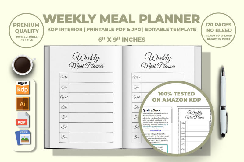 weekly-meal-planner-kdp-interior