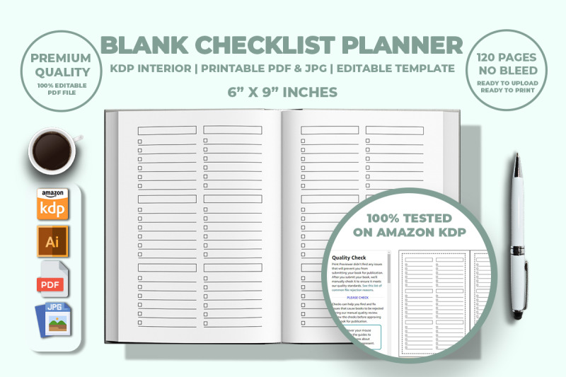 blank-checklist-planner-kdp-interior