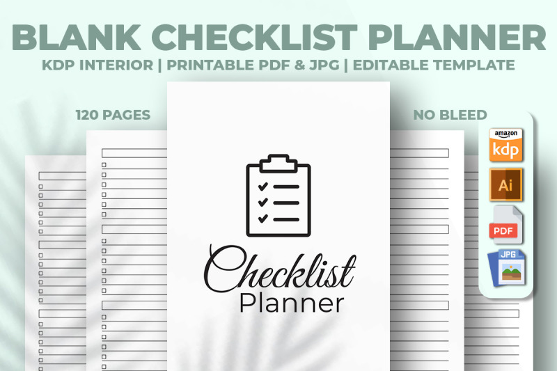 blank-checklist-planner-kdp-interior