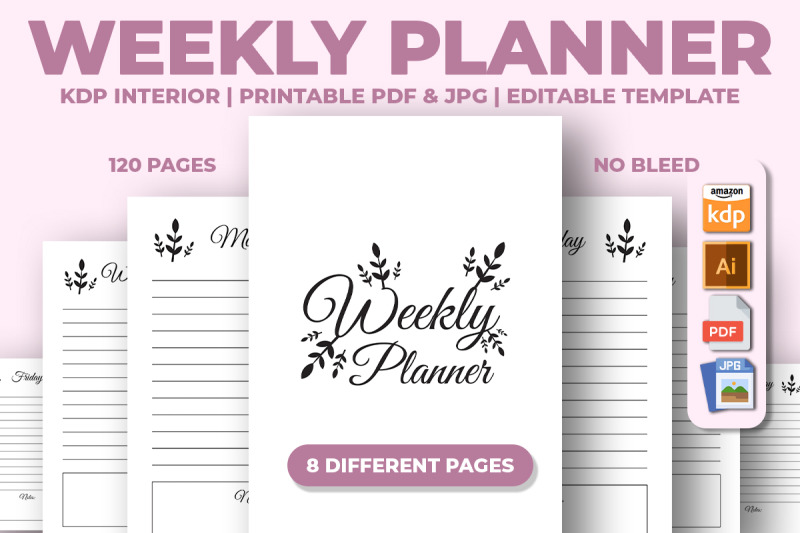 weekly-planner-kdp-interior