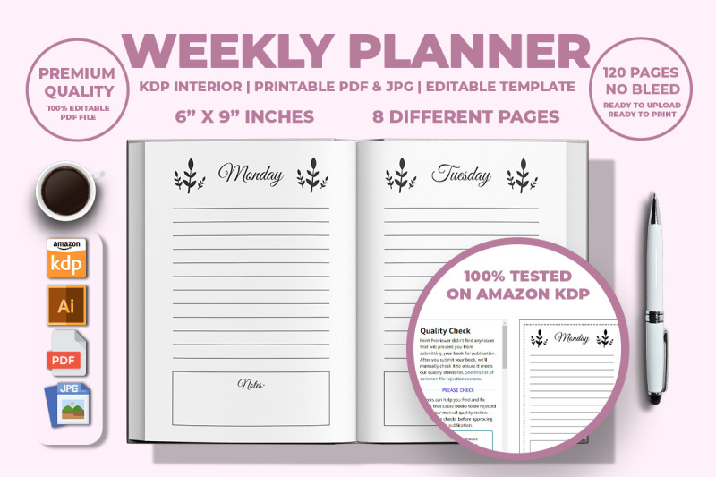 weekly-planner-kdp-interior