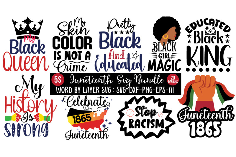 juneteenth-svg-design-bundle