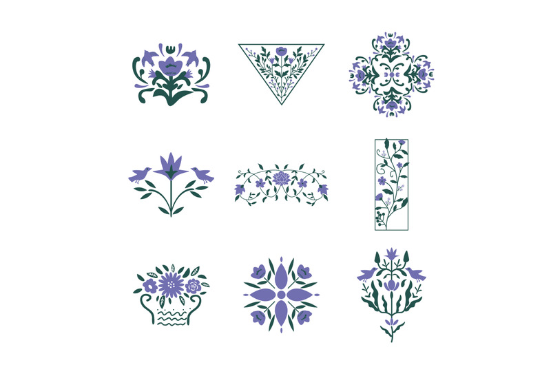 floral-elements-set