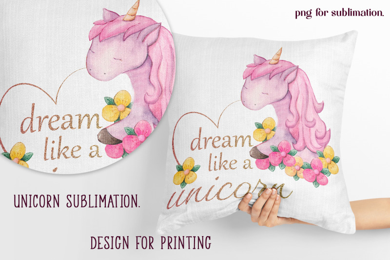 unicorn-sublimation-watercolor-clipart