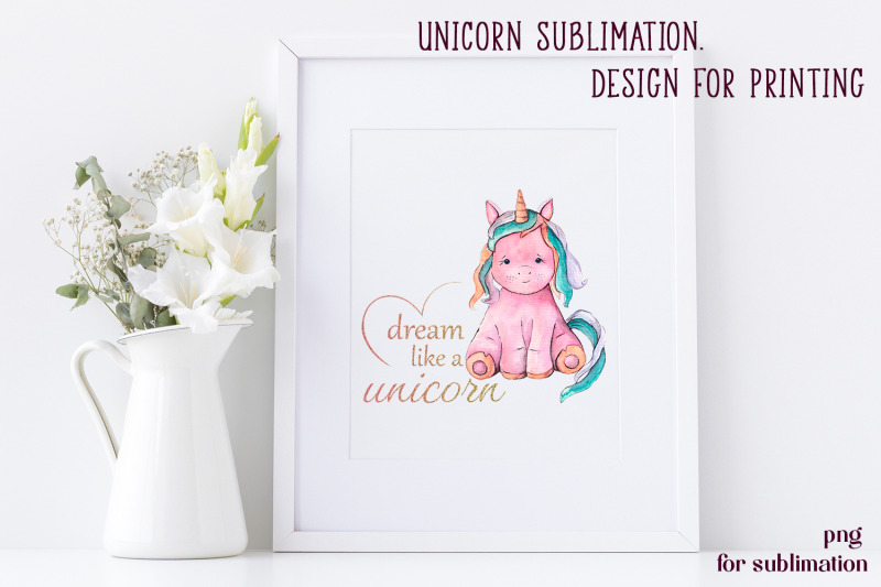 unicorn-sublimation-watercolor-clipart