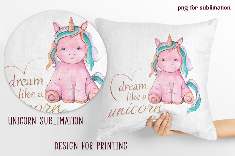 unicorn-sublimation-watercolor-clipart