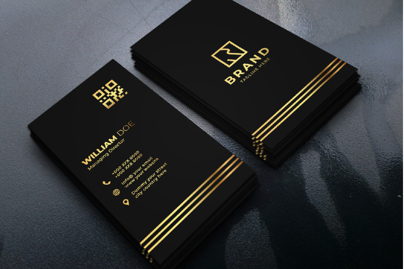 elegant-black-and-yellow-business-card