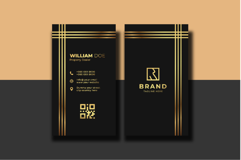 elegant-black-and-yellow-business-card