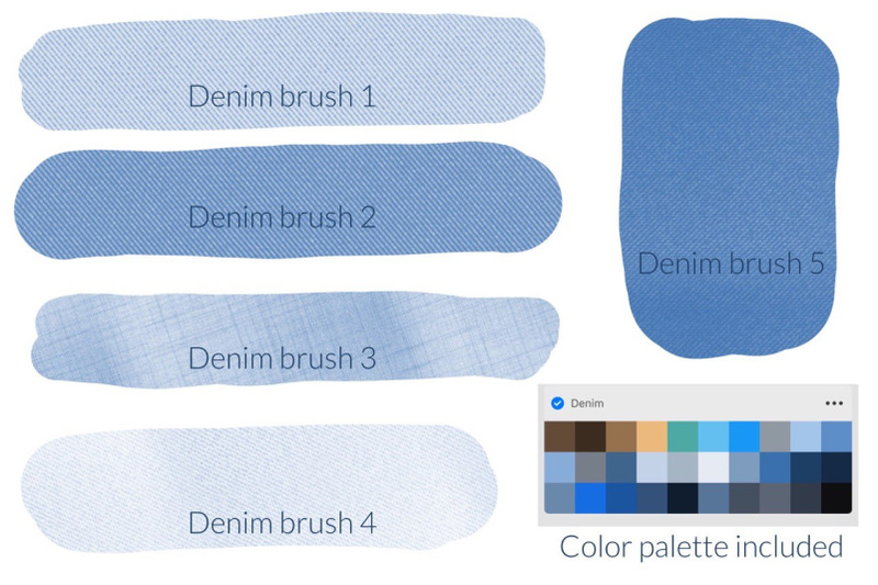 denim-brushes-texture-fabric-jeans-background-procreate