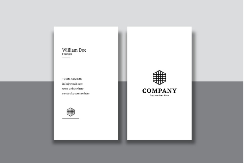 minimal-corporate-vertical-business-card