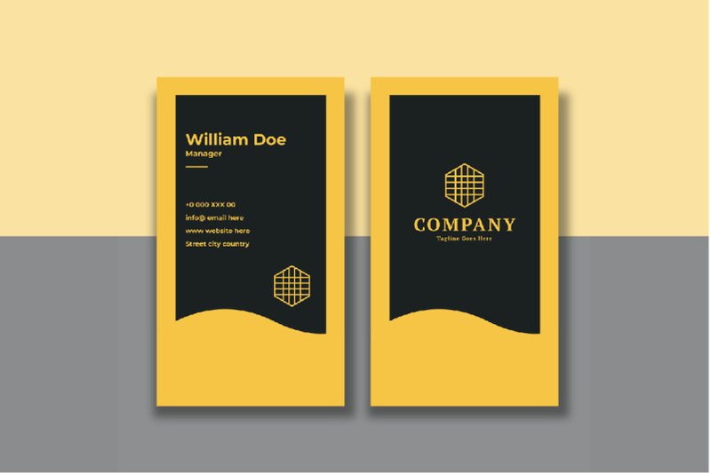 minimalistic-vertical-business-card