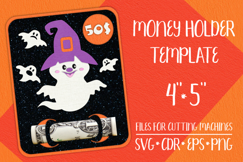 halloween-ghost-card-money-holder-template