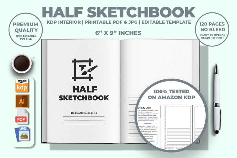 half-sketchbook-kdp-interior