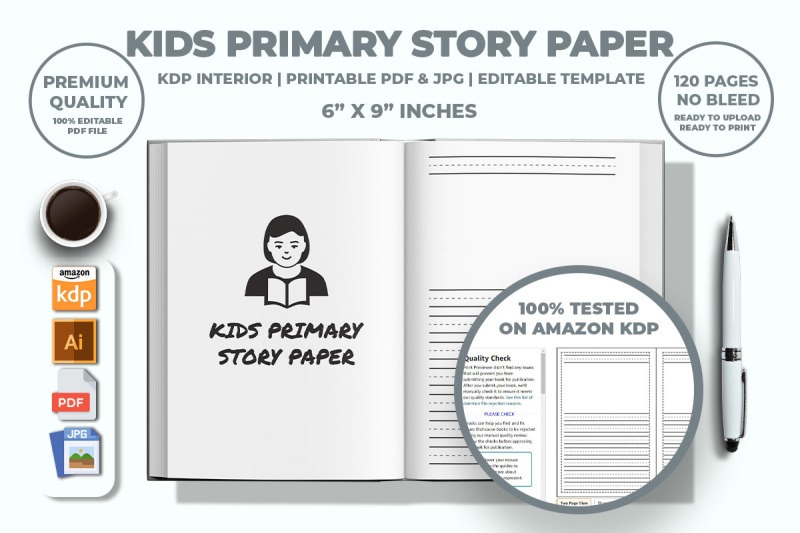 kids-primary-story-paper-kdp-interior