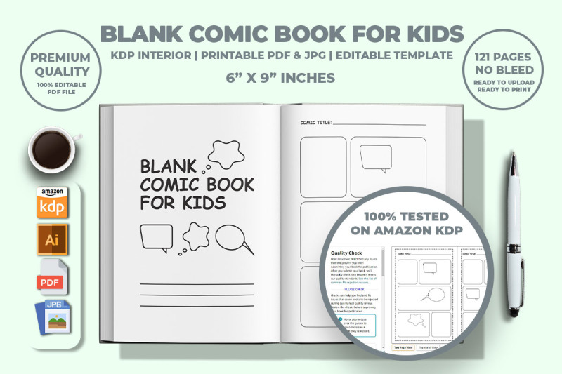 blank-comic-book-for-kids-kdp-interior