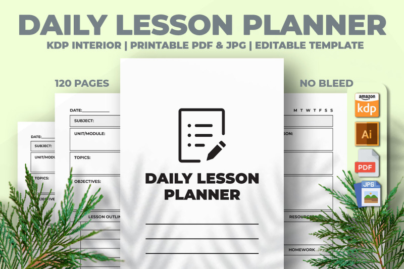 daily-lesson-planner-kdp-interior