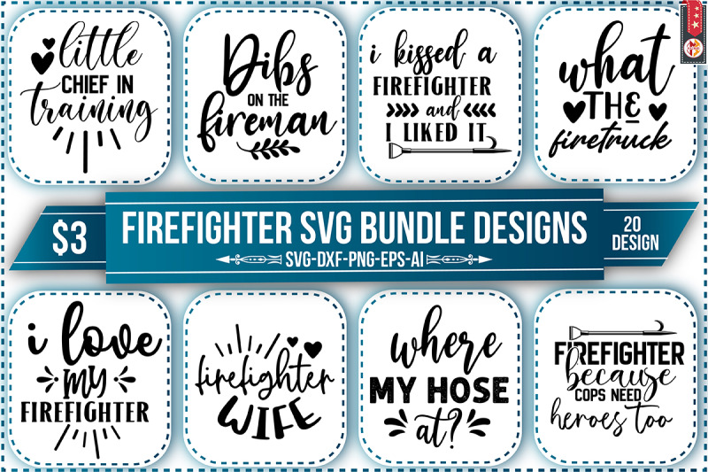firefighter-svg-bundle-designs