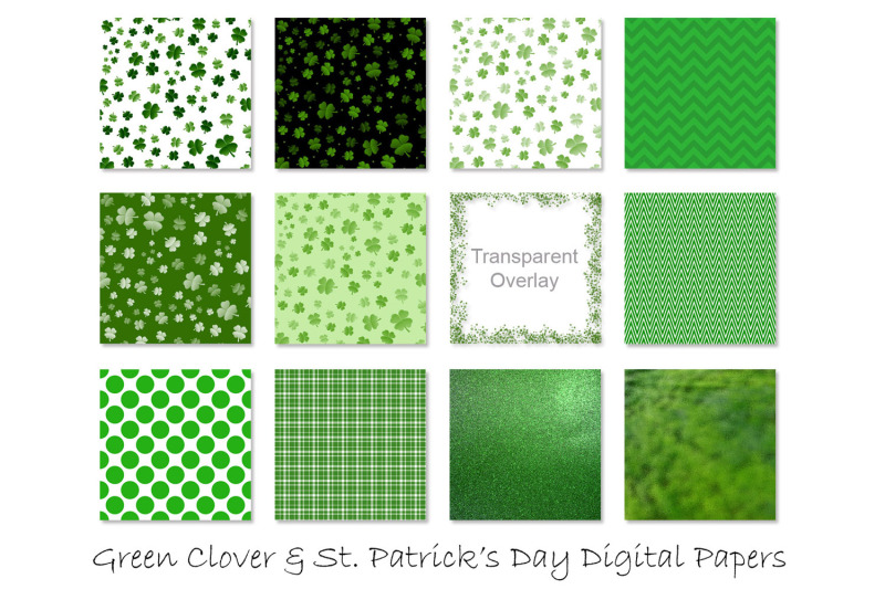 st-patrick-039-s-day-patterns-clover-and-shamrock