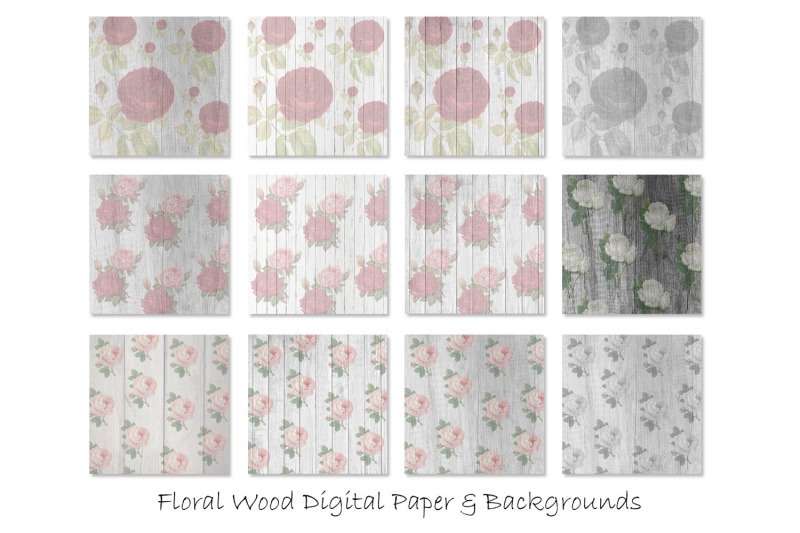 floral-patterns-rose-wood-backgrounds
