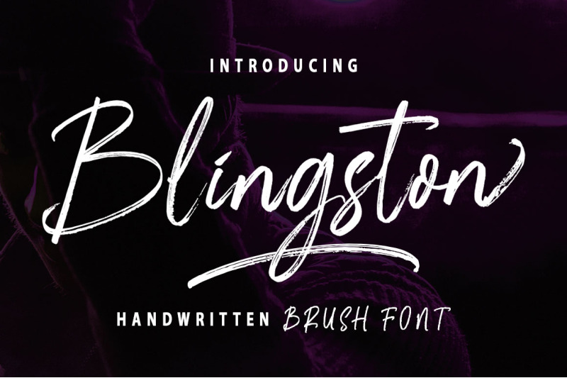 blingston-brush-font