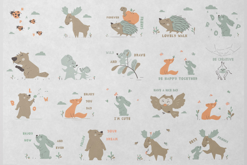 forest-friends-wild-animal-clip-art-and-patterns