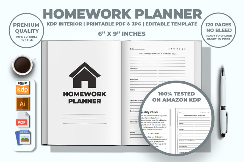 homework-planner-kdp-interior