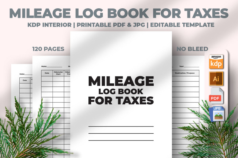 mileage-log-book-for-taxes-kdp-interior