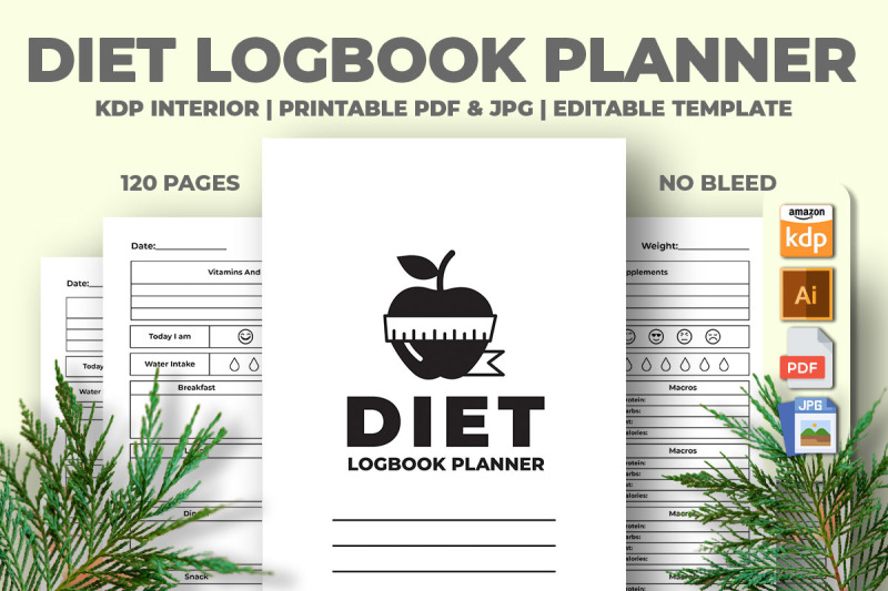 diet-logbook-planner-kdp-interior