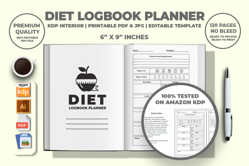 diet-logbook-planner-kdp-interior