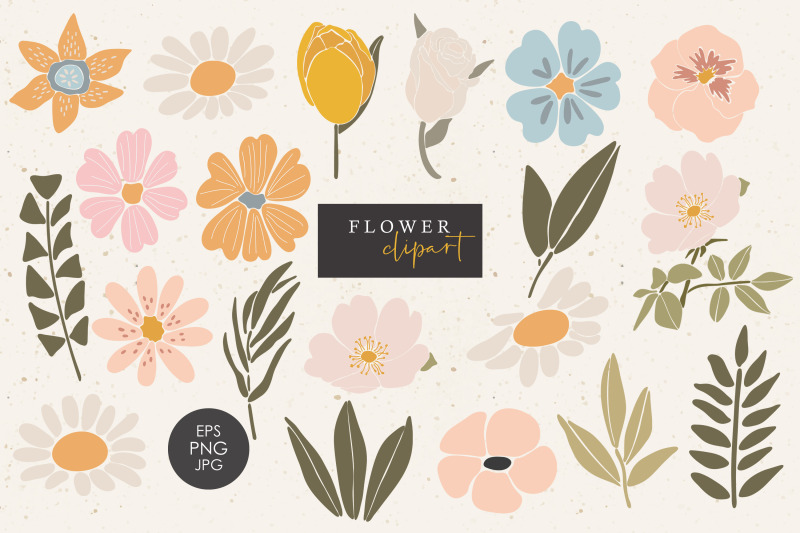 flower-clipart-20-abstract-flowers-elements-boho-plant-png