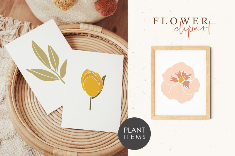 flower-clipart-20-abstract-flowers-elements-boho-plant-png