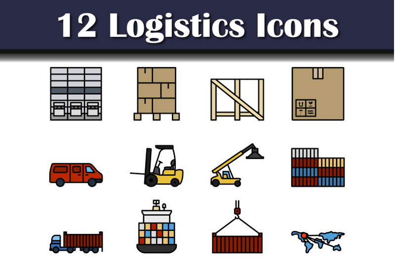 logistics-icon-set