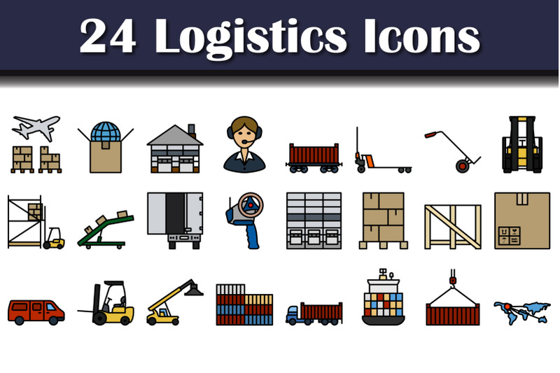 logistics-icon-set