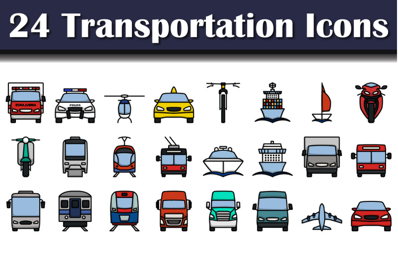 transportation-icon-set